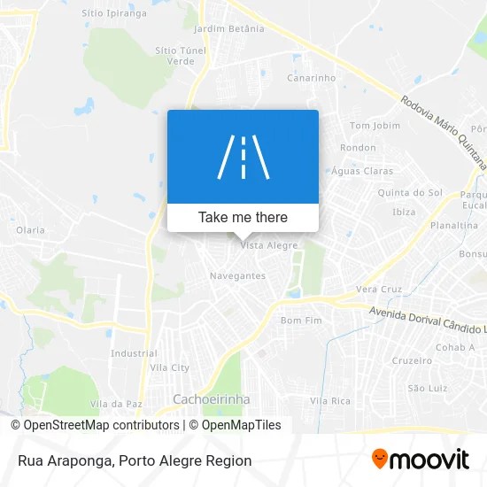 Rua Araponga map