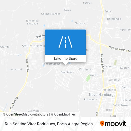 Rua Santino Vitor Rodrigues map