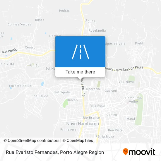 Rua Evaristo Fernandes map