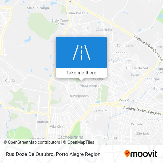 Rua Doze De Outubro map