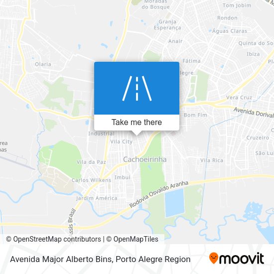 Avenida Major Alberto Bins map