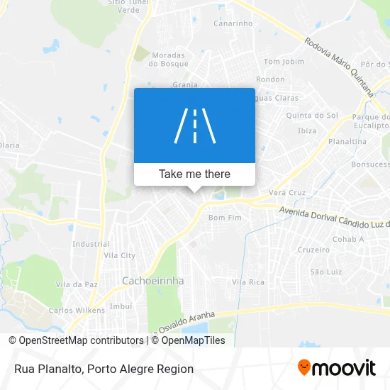 Rua Planalto map