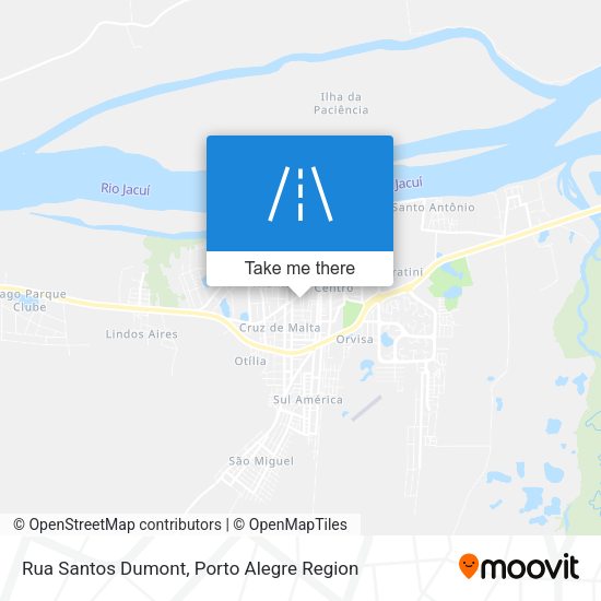 Rua Santos Dumont map