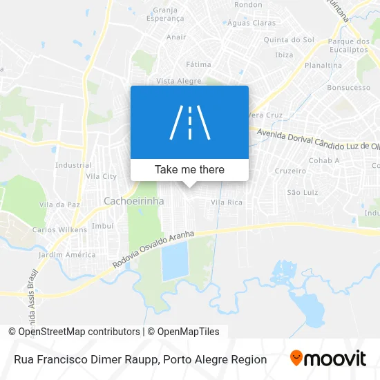 Rua Francisco Dimer Raupp map
