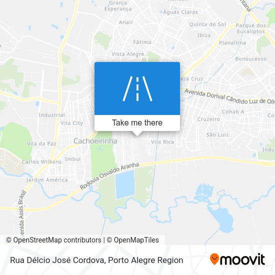 Rua Délcio José Cordova map