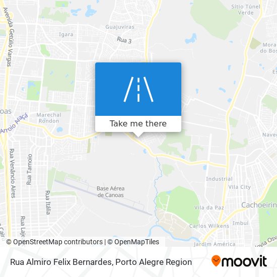 Mapa Rua Almiro Felix Bernardes