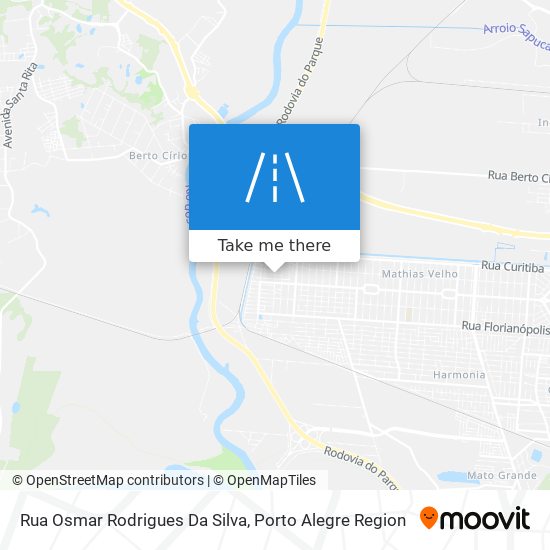 Mapa Rua Osmar Rodrigues Da Silva