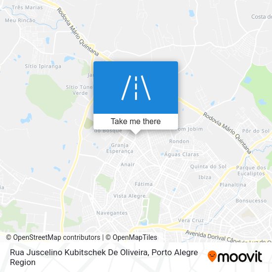 Rua Juscelino Kubitschek De Oliveira map