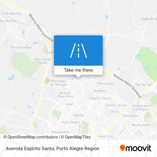 Avenida Espírito Santo map