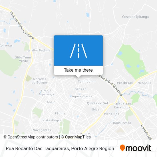Rua Recanto Das Taquareiras map