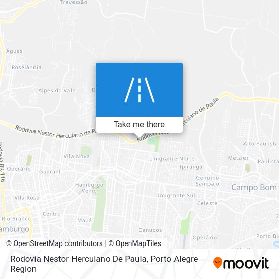 Rodovia Nestor Herculano De Paula map