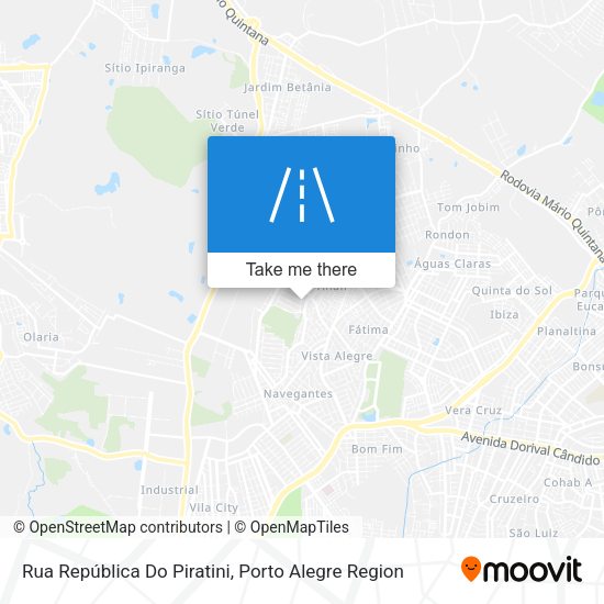 Rua República Do Piratini map