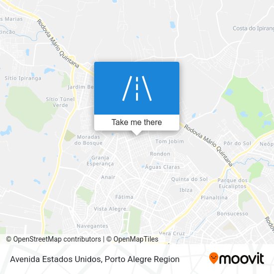 Avenida Estados Unidos map