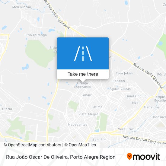 Rua João Oscar De Oliveira map