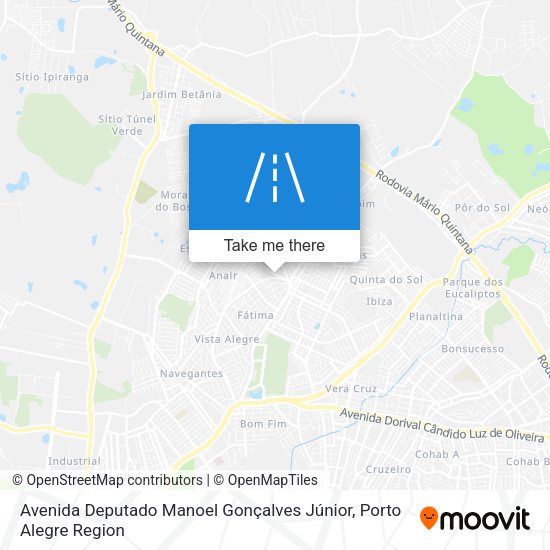 Avenida Deputado Manoel Gonçalves Júnior map