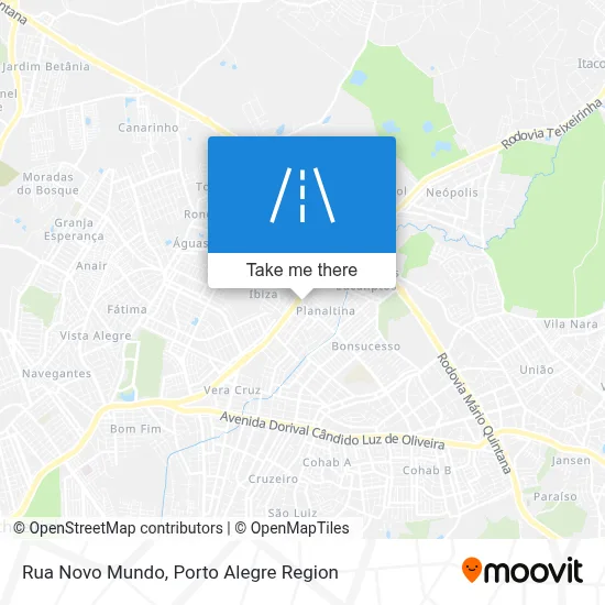 Rua Novo Mundo map
