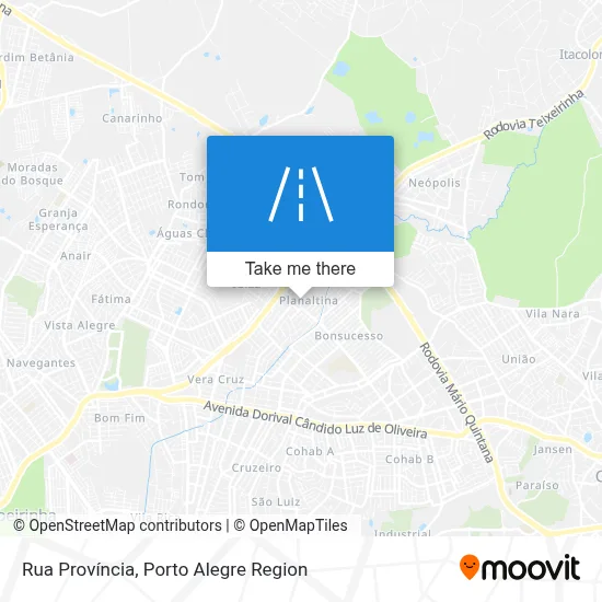 Rua Província map