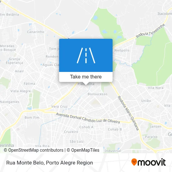 Rua Monte Belo map