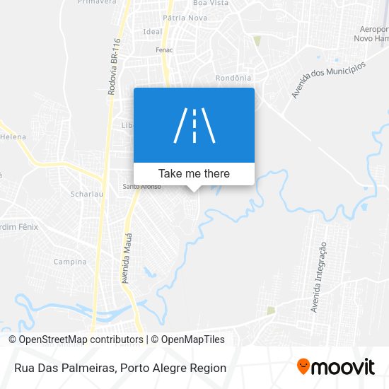 Rua Das Palmeiras map