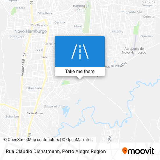 Rua Cláudio Dienstmann map