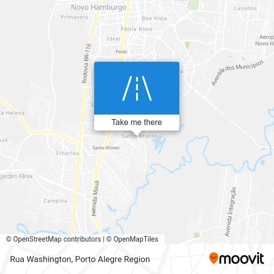 Rua Washington map