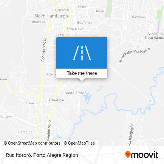 Rua Itororó map