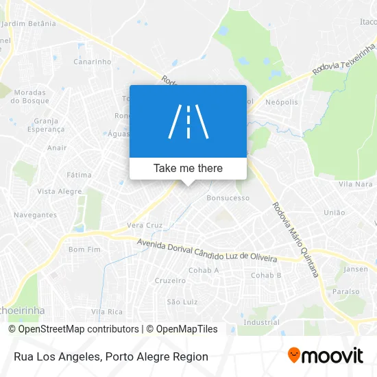 Rua Los Angeles map