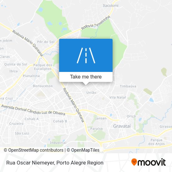 Rua Oscar Niemeyer map