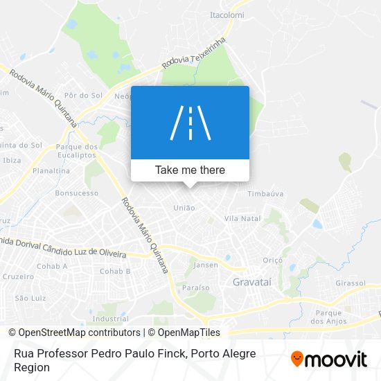 Rua Professor Pedro Paulo Finck map