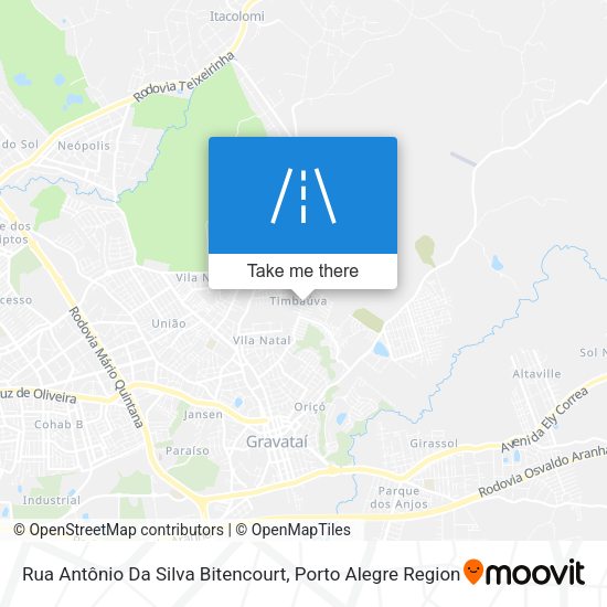 Rua Antônio Da Silva Bitencourt map
