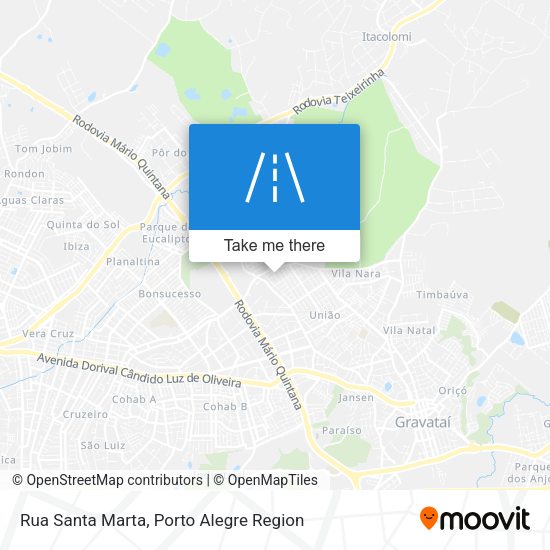 Rua Santa Marta map