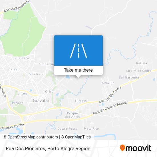 Rua Dos Pioneiros map