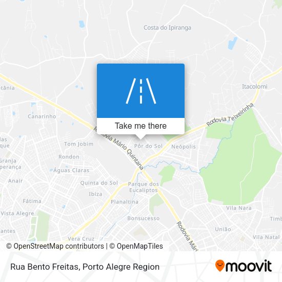 Rua Bento Freitas map