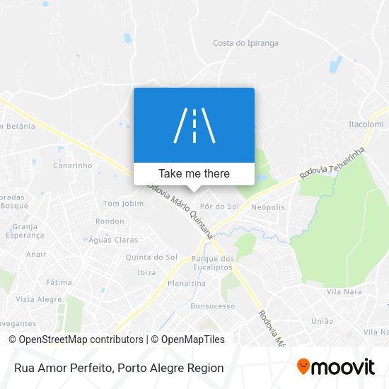 Rua Amor Perfeito map