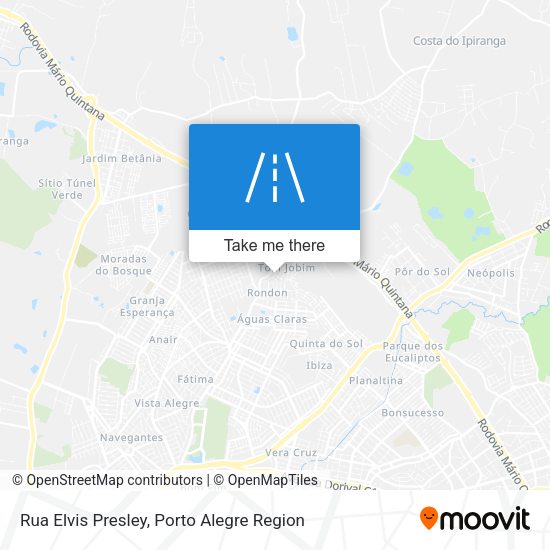 Rua Elvis Presley map