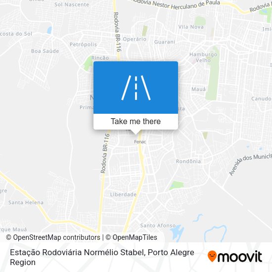 Estação Rodoviária Normélio Stabel map