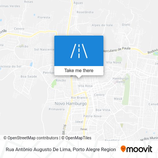 Rua Antônio Augusto De Lima map