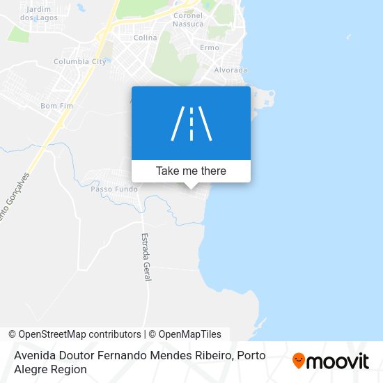 Avenida Doutor Fernando Mendes Ribeiro map