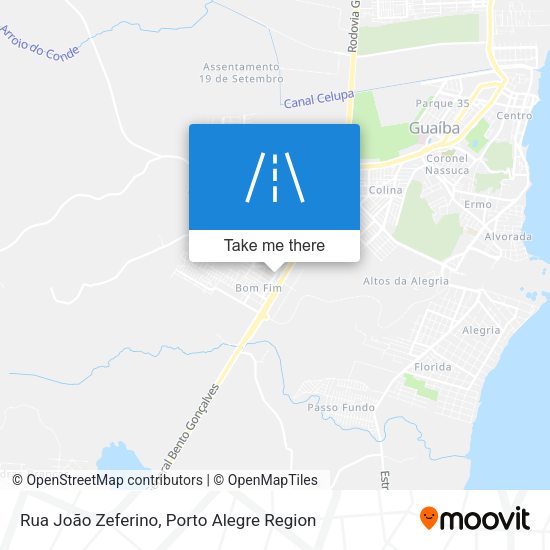 Rua João Zeferino map
