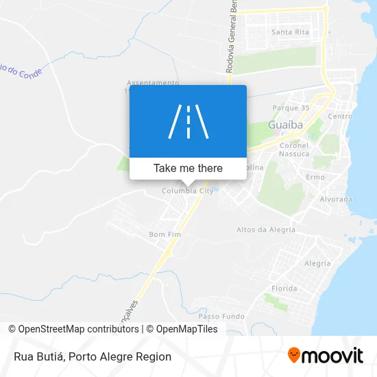 Rua Butiá map
