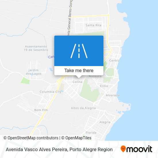 Avenida Vasco Alves Pereira map