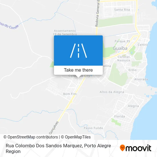 Rua Colombo Dos Sandos Marquez map
