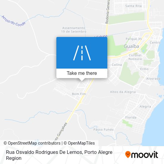 Rua Osvaldo Rodrigues De Lemos map
