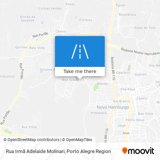 Rua Irmã Adelaide Molinari map