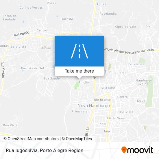 Rua Iugoslávia map