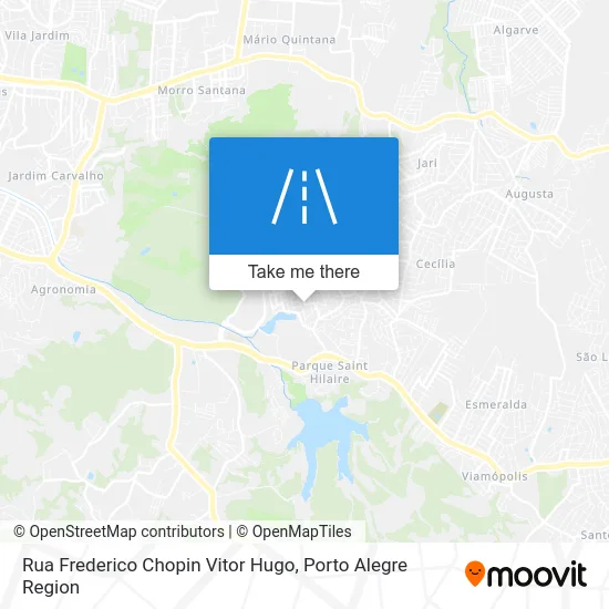 Rua Frederico Chopin Vitor Hugo map