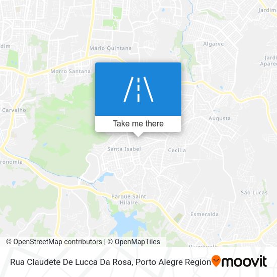 Rua Claudete De Lucca Da Rosa map