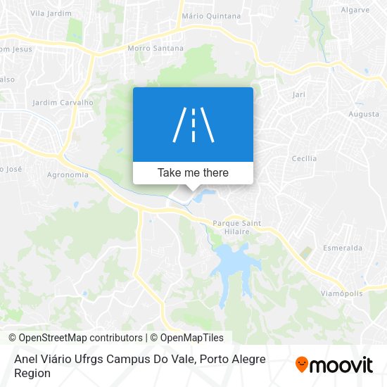 Anel Viário Ufrgs Campus Do Vale map