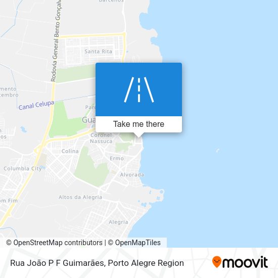 Rua João P F Guimarães map