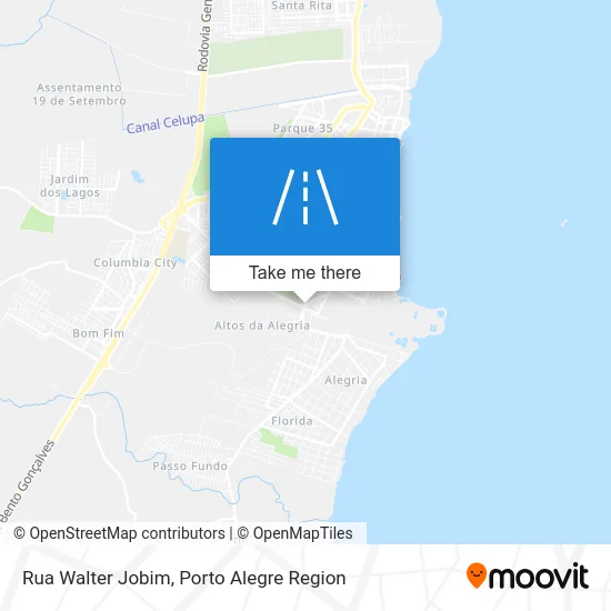 Rua Walter Jobim map